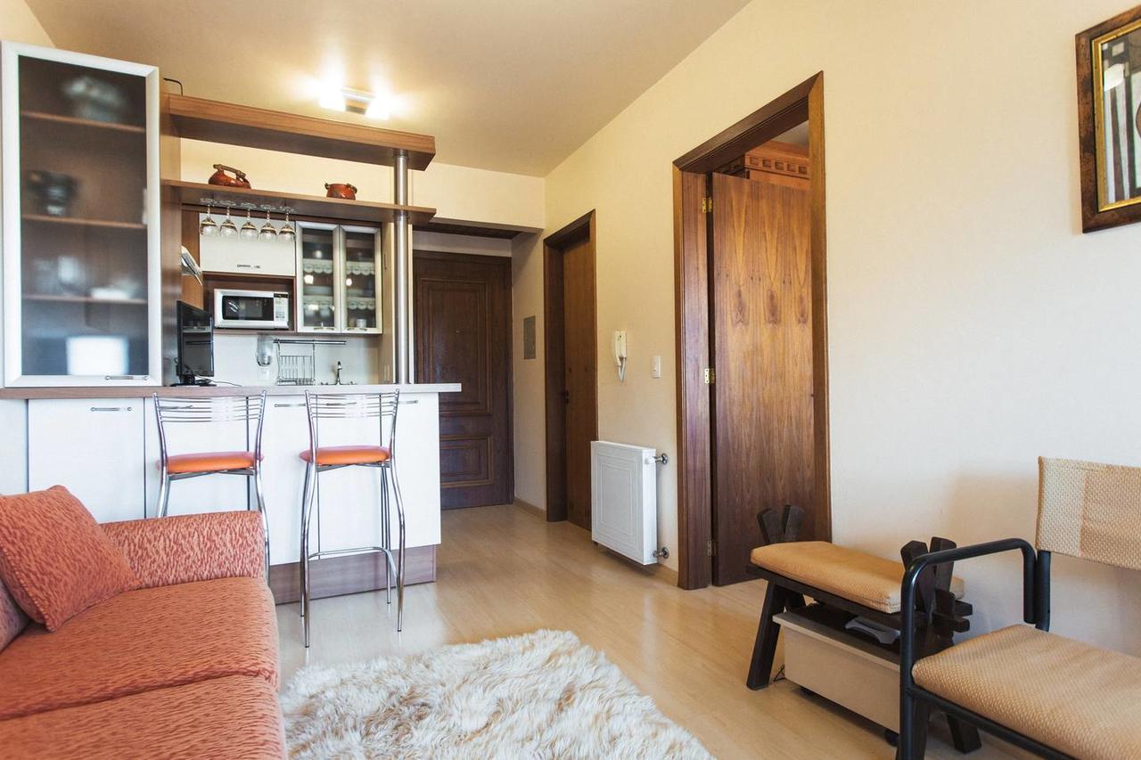 Belo Apartamento E Completo No Centro Com Vista Gramado Bagian luar foto